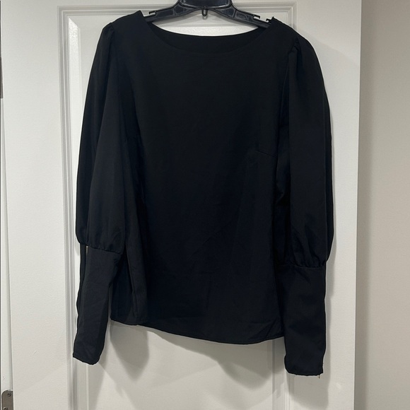 SHEIN Tops - SHEIN Black Long Sleeve Blouse